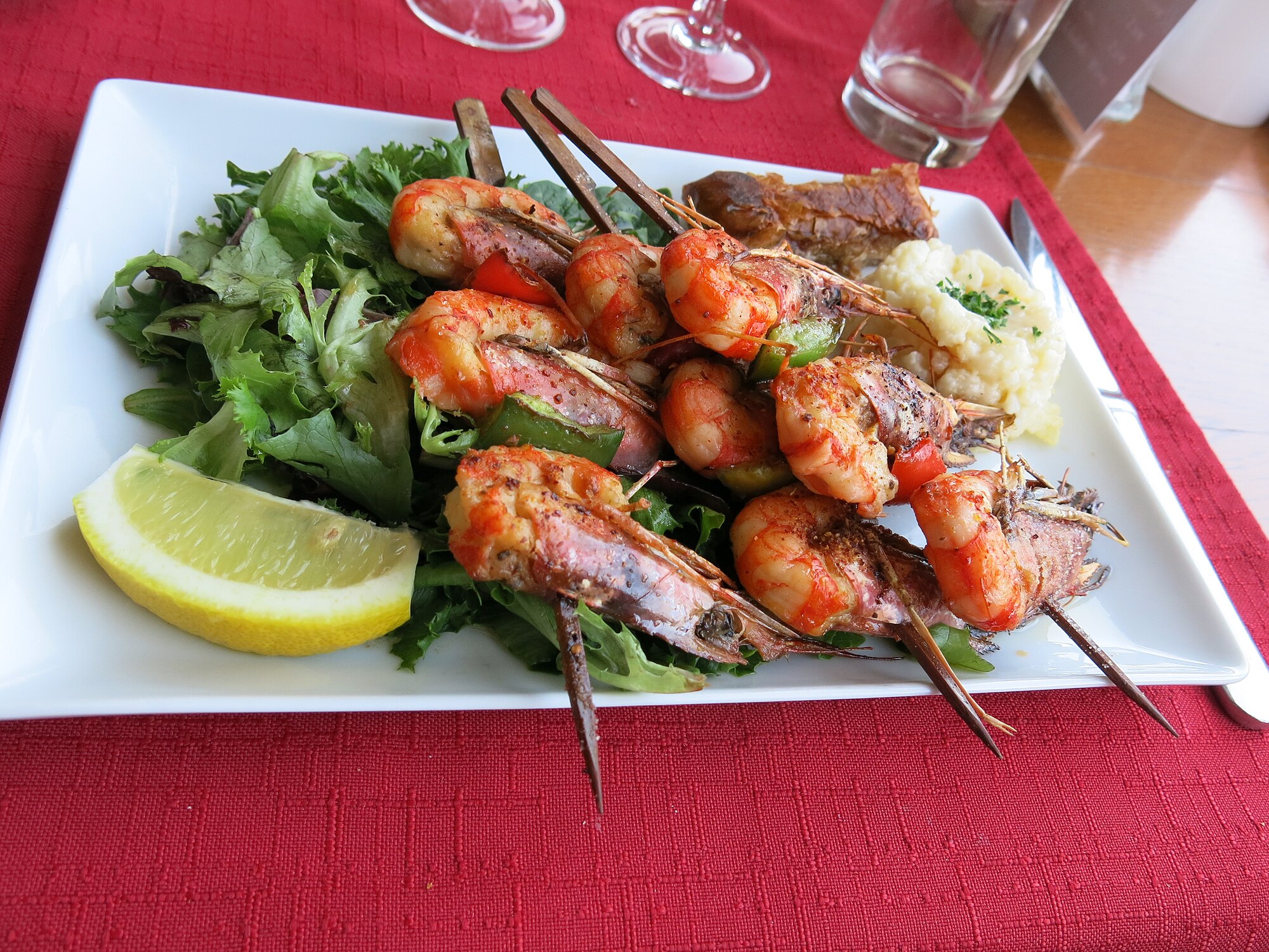 shrimp skewers