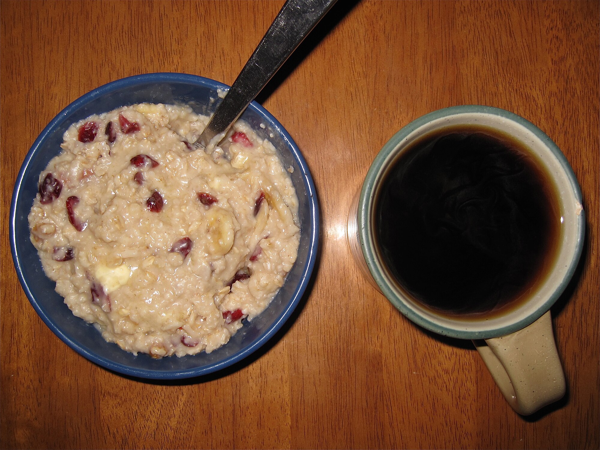 overnight oats with almond butter and banana
