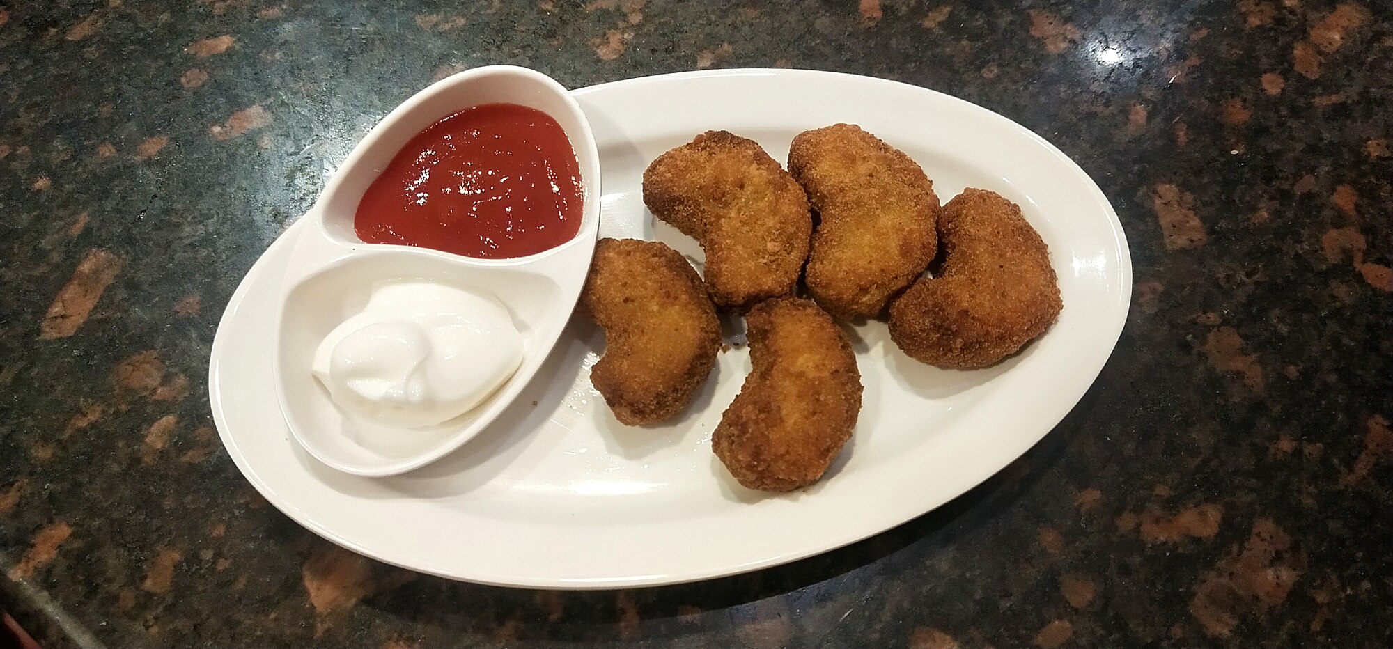 chicken nuggets
          